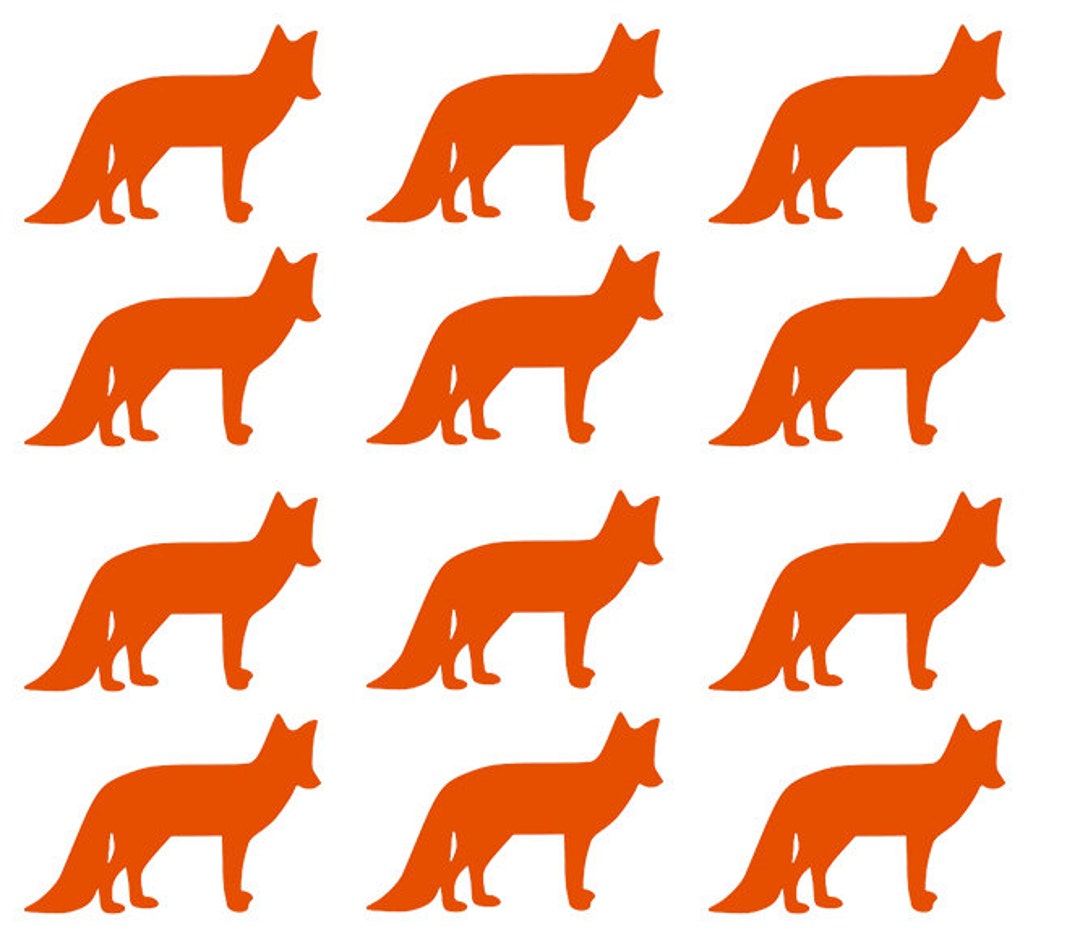 30 Fox Stickers, Fox Envelope Seals, Nursery Wall Decal, Fox Planner ...