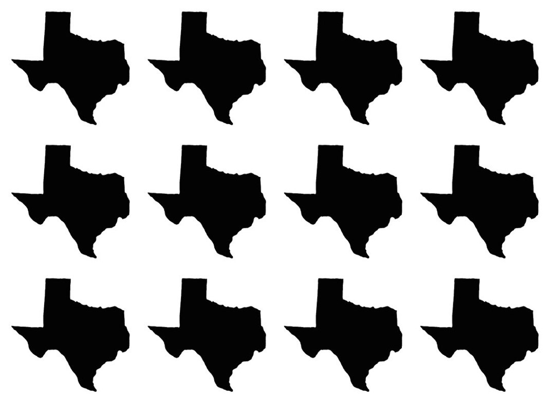 30 Texas State Sticker, Texas Decal, Wedding Invitation Seals, State ...