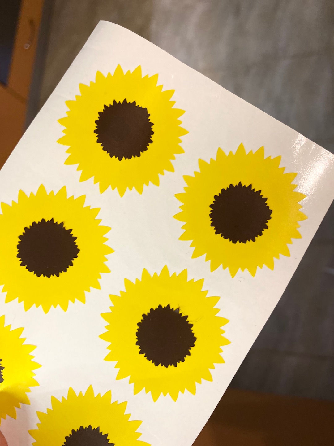 Sunflower Sticker Label 20 SUNFLOWER Stickers, SUNFLOWER Decal, Flower Stickers, Farmhouse ...