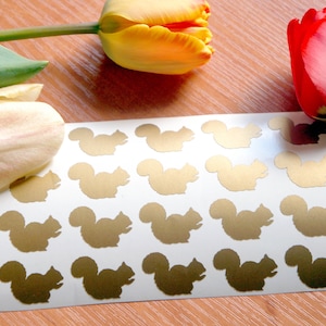 30 Stickers écureuil, sticker animal, Planner Stickers, animaux de la chambre de bébé Woodland, baby shower, vinyle amovible, invitations de fête