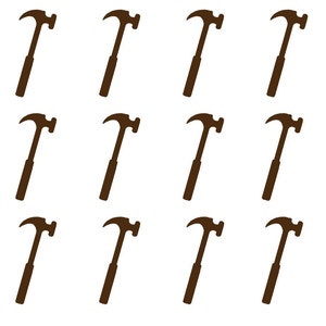 30 autocollants Hammer, Tool Decal, Hammer Decal, Party Cup Decals, Screw Driver Decal, Fix it Envelope seal, Party décor, Removable Decal