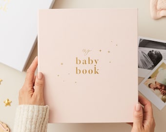 My Baby Book, Baby Memory Book - Blush - baby record book, folder, record book, journal for newborn, gift for new parents, mum-to-be