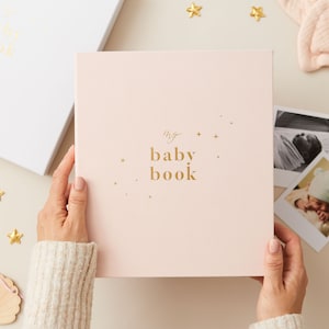 My Baby Book, Baby Memory Book - Blush - baby record book, folder, record book, journal for newborn, gift for new parents, mum-to-be