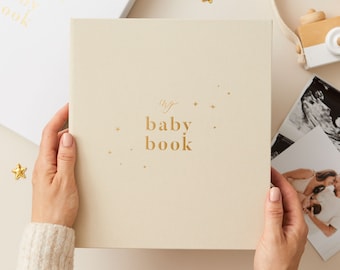 My Baby Book, Baby Memory Book - Pearl - baby record book, folder, record book, journal for newborn, gift for new parents, mum-to-be