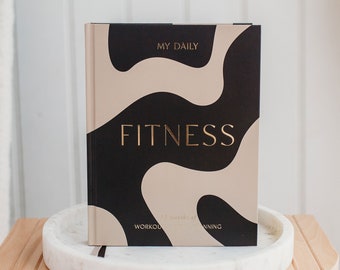 NEW - My Daily Fitness Planner -  Wellness Journal (Curve) - luxury gift for her, gym planner and meal planner
