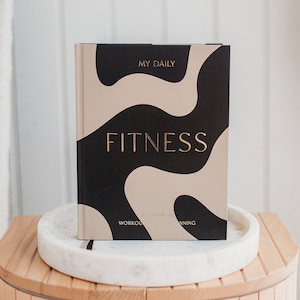 NEW - My Daily Fitness Planner -  Wellness Journal (Curve) - luxury gift for her, gym planner and meal planner