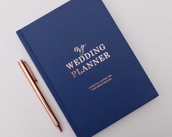 luxury marble wedding planner book engagement gift for etsy