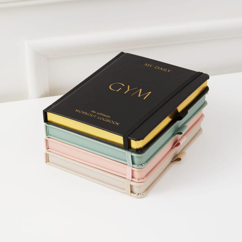 My Daily Gym - Gym Exercise Planner (black) - Luxury Gift for Her, Gym ...