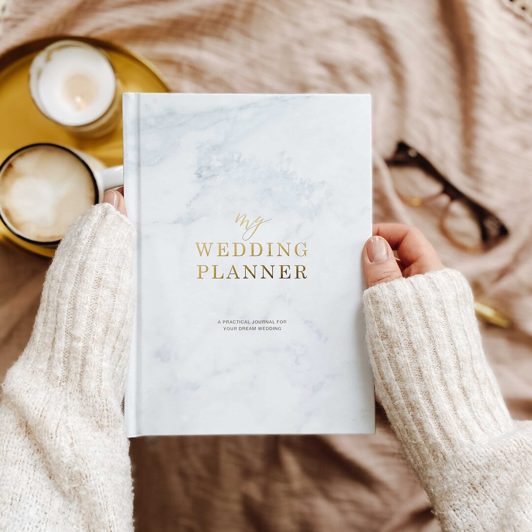 BlushAndGoldInvites + Luxury wedding planner book