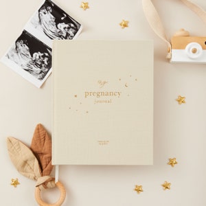 My Pregnancy Journal, Expectant Mother Gift, Pregnancy Planner Pearl gift for parents to be, pregnancy record book w/gilded edges zdjęcie 10