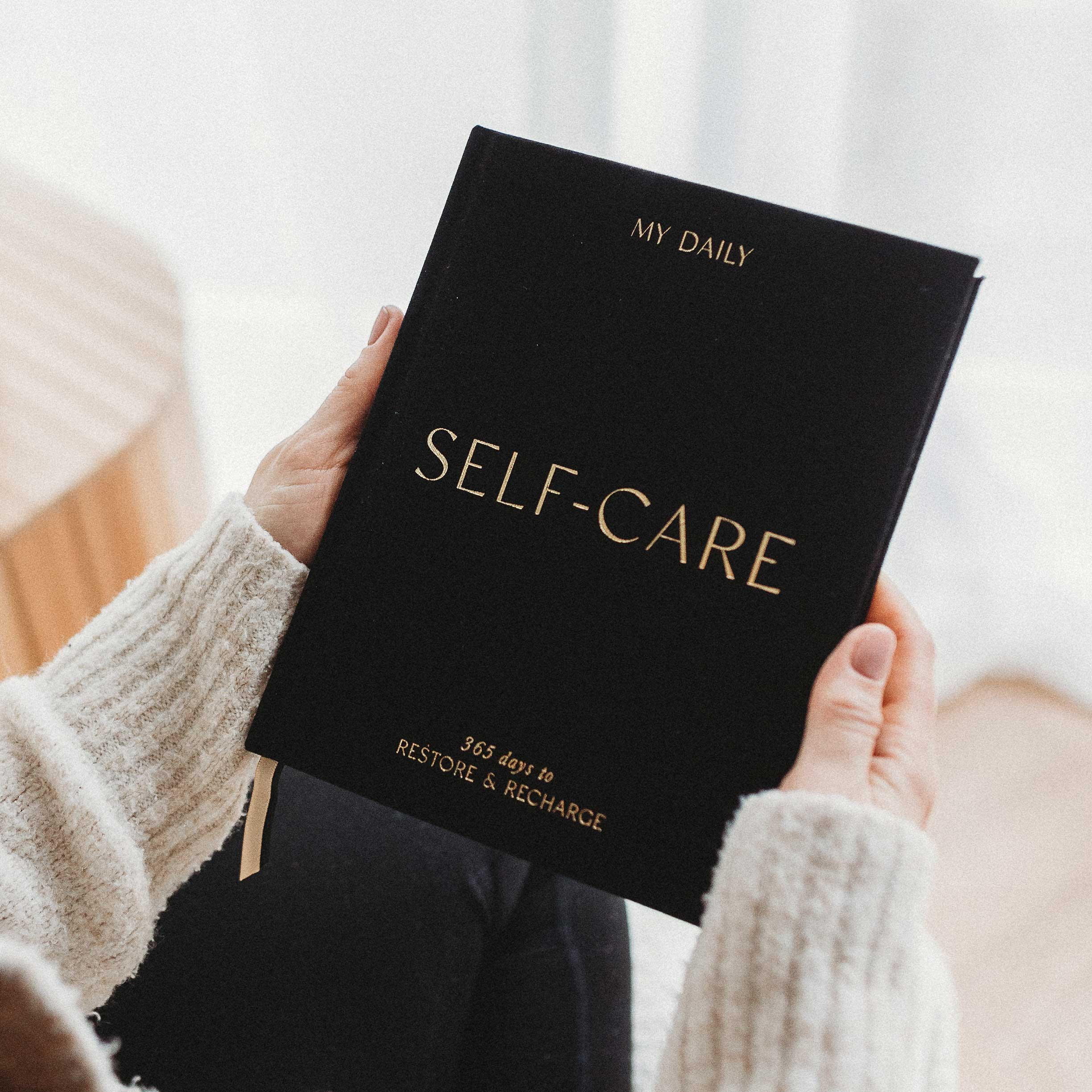 My Daily Self Care Journal Wellness Journal Black By Blush and