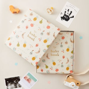 Keepsake baby memory book designed as a thoughtful and sentimental gift for new mums to preserve cherished memories.