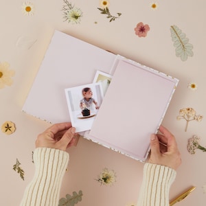 Undated wildflower mum journal allowing you to write the date yourself, offering freedom to journal daily or occasionally without pressure or prompts.