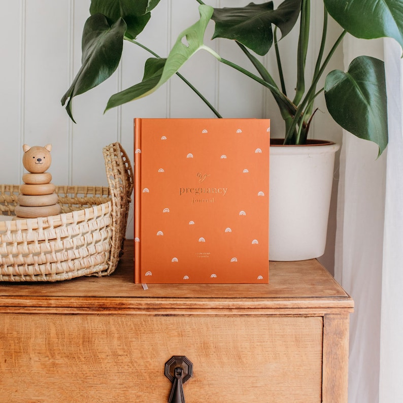 Document your pregnancy in style with our delightful rainbow-themed logbook. Capture each week's special moments and treasure them for a lifetime.