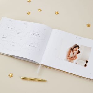 A pregnancy diary suitable for both expecting mothers and fathers to document their journey.