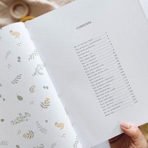 Capture every precious moment of your pregnancy in our delightful journal, showcasing sweet animals and beautiful gold details. Cherish the memories forever!