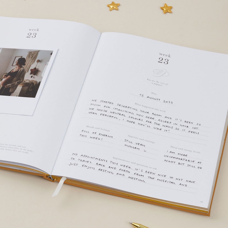 Explore our pregnancy journal with a beautiful rainbow theme, perfect for baby showers and as a thoughtful gift for your pregnant friend.