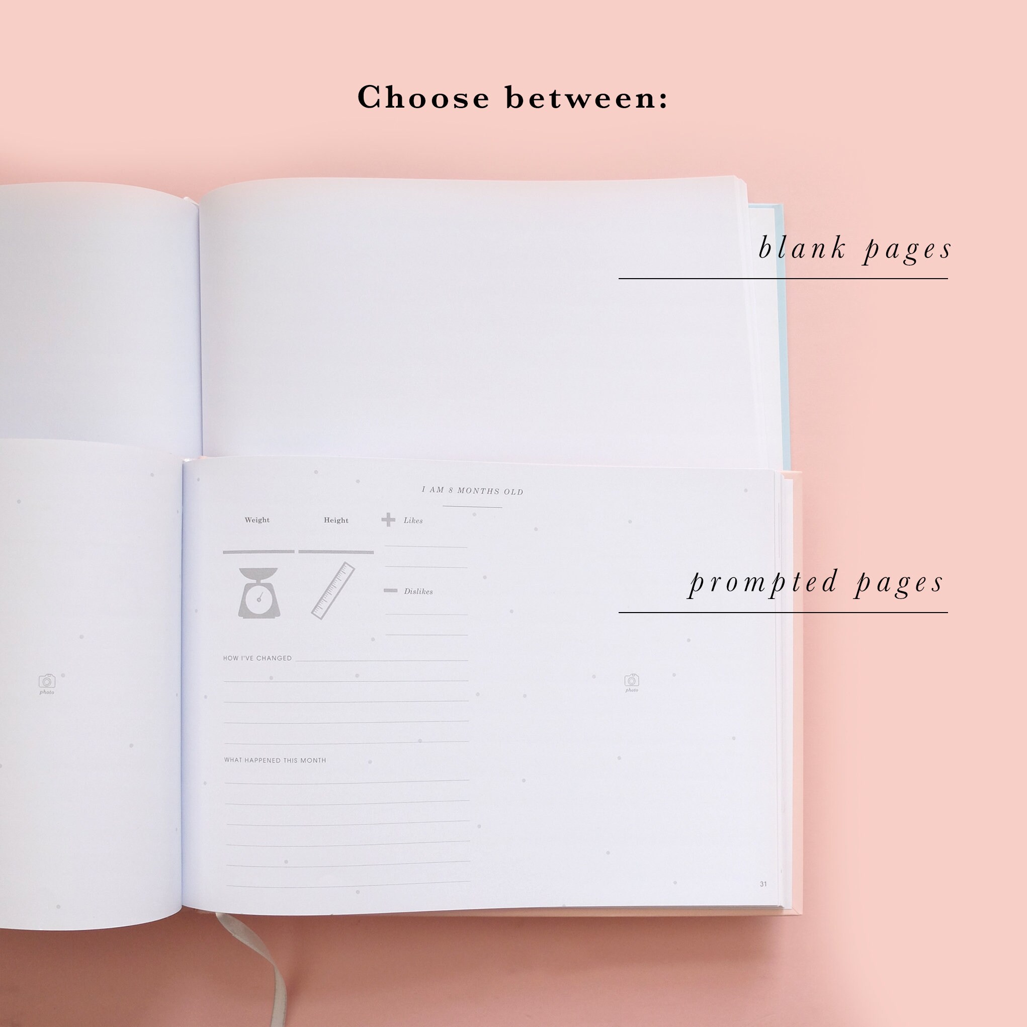 Luxury Baby Memory Book my Baby Journal Blush With Gold Etsy UK