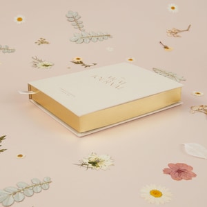 Five year mum journal with ivory cloth cover and timeless keepsake design