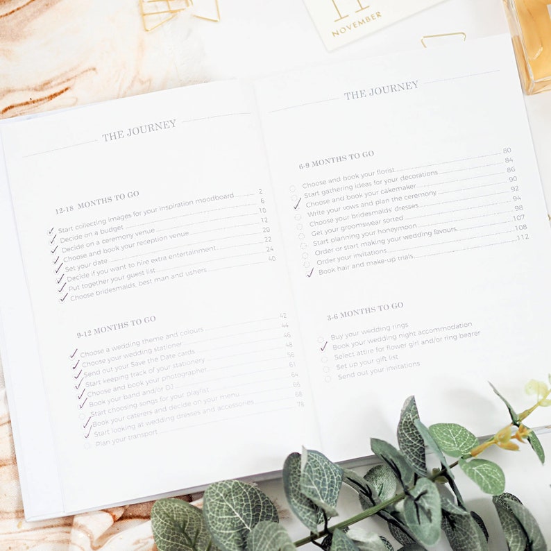 Luxury Wedding Planner Book Engagement Gift for Brides Etsy UK