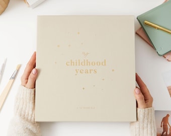 My Childhood Years (4 - 12 years old) - Photo Album - keepsake record album, childhood journal, gift for parents, grandparents