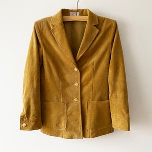 Light Brown Sport Coat Women's Jacket Beige Brown Corduroy Blazer Women's Cotton Jacket Urban Casual Jacket Hipster Size XL Large Jacket