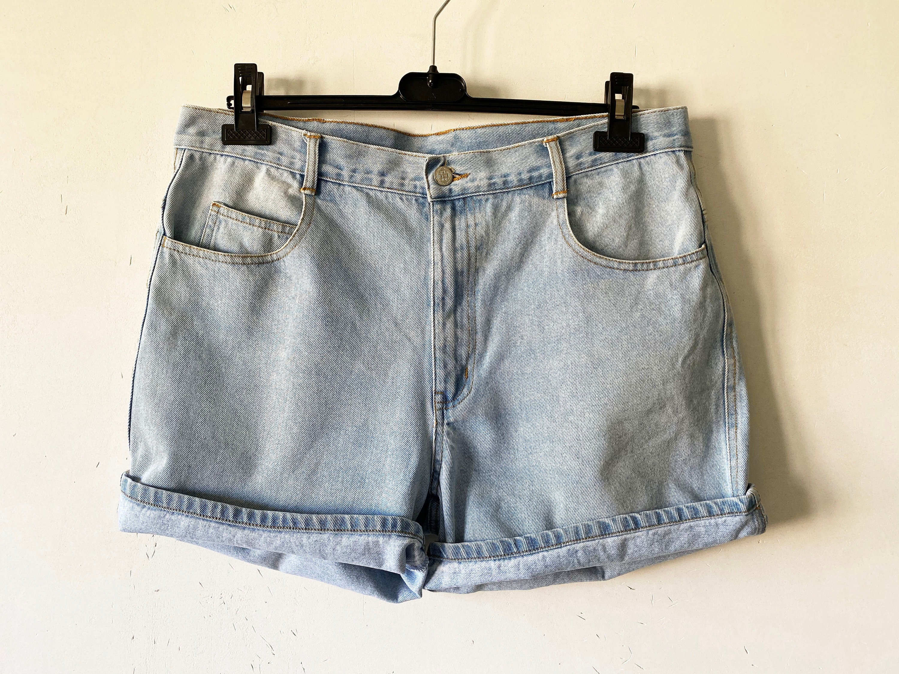 Blue Denim Shorts Retro Jeans - Etsy