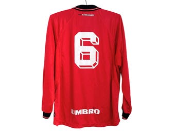 Buy Vintage England Team Umbro Jersey T-shirt Size XL/XXL Blue