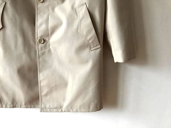 Light Beige Men's Trenchcoat Khaki Brown Men's Tr… - image 4