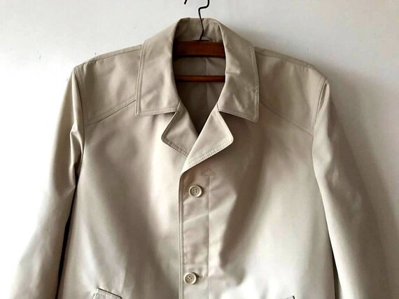 Light Beige Men's Trenchcoat Khaki Brown Men's Tr… - image 3