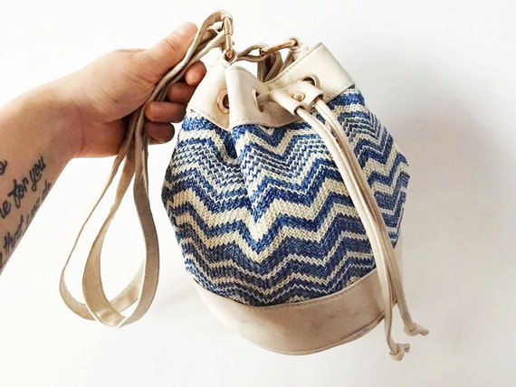 beige bucket bag