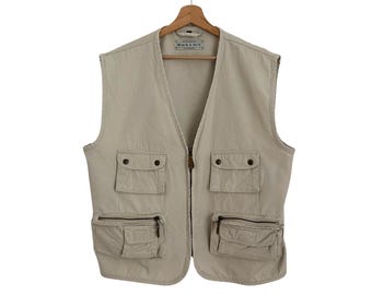 Gilet De Pêche Vintage Field & Stream – Taille XL, Beige, Homme