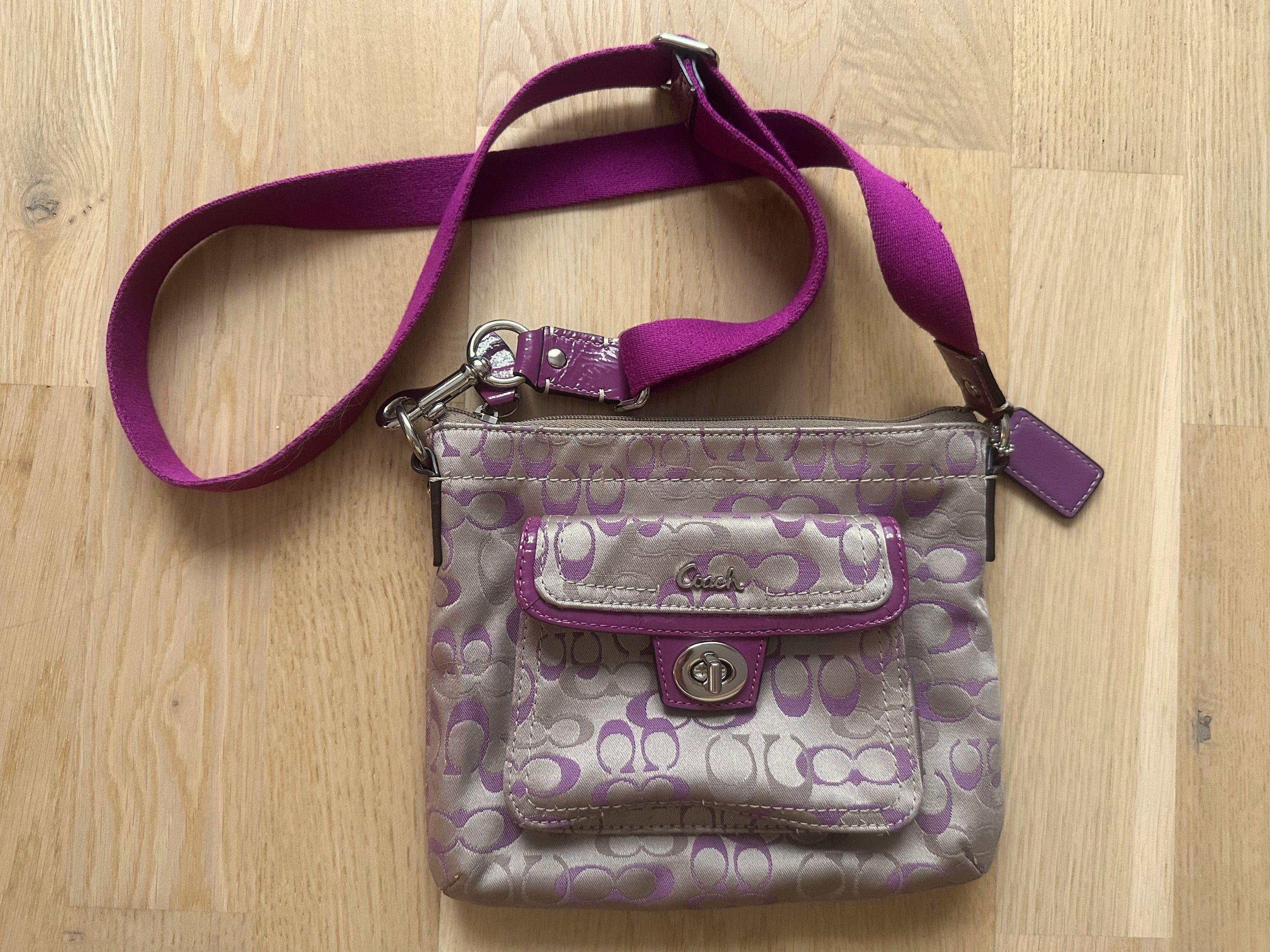 Coach Signature Purple Bag - Etsy