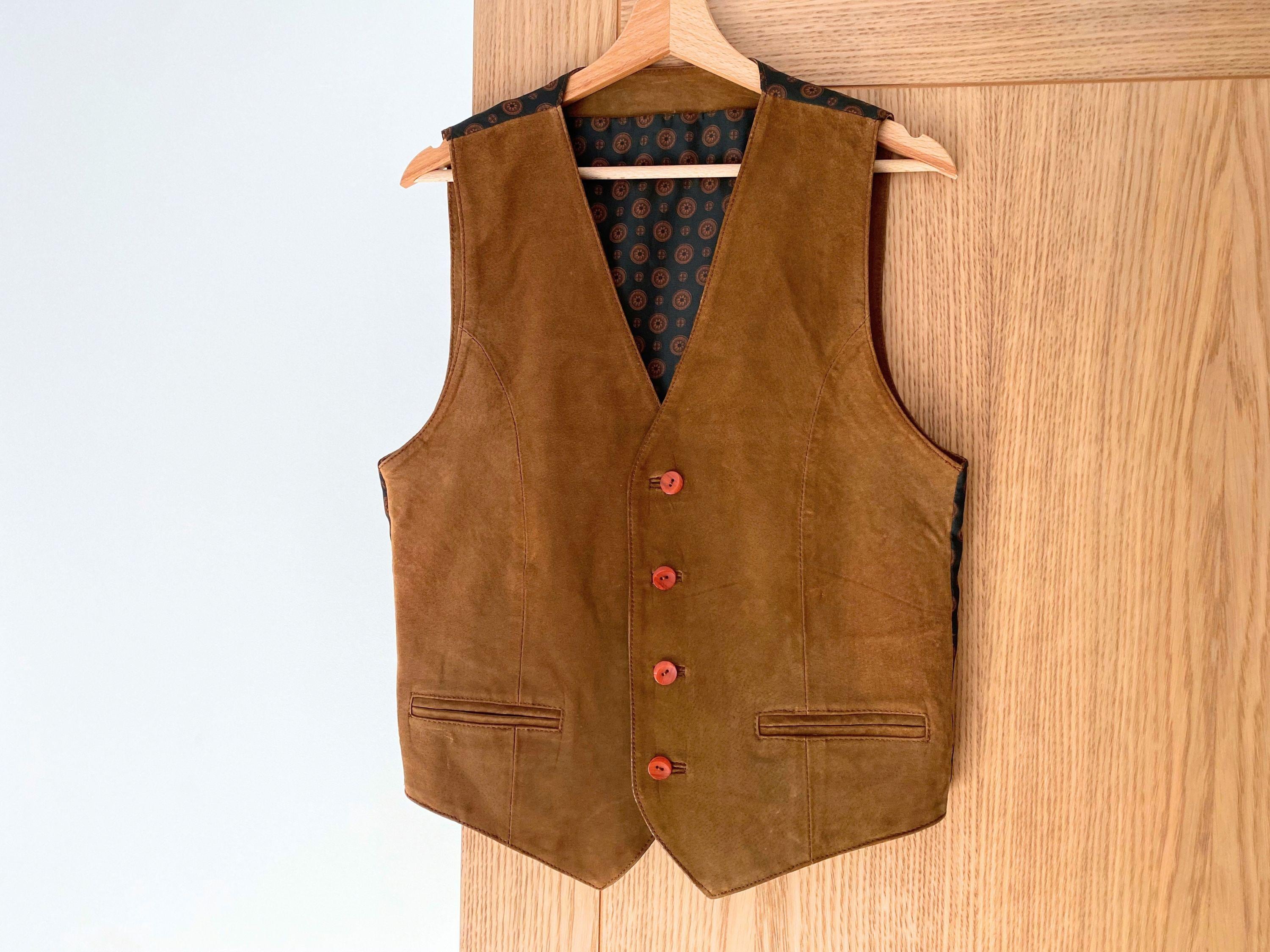 Vintage Button up Vest - Etsy