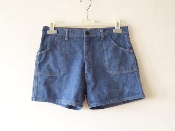 retro denim shorts