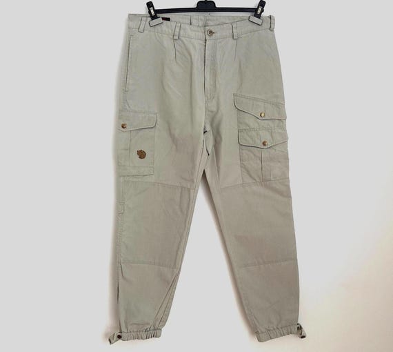 Fjallraven, Vintage Fjallraven Trekking Pants: Grey Hiking Trousers, Size 50