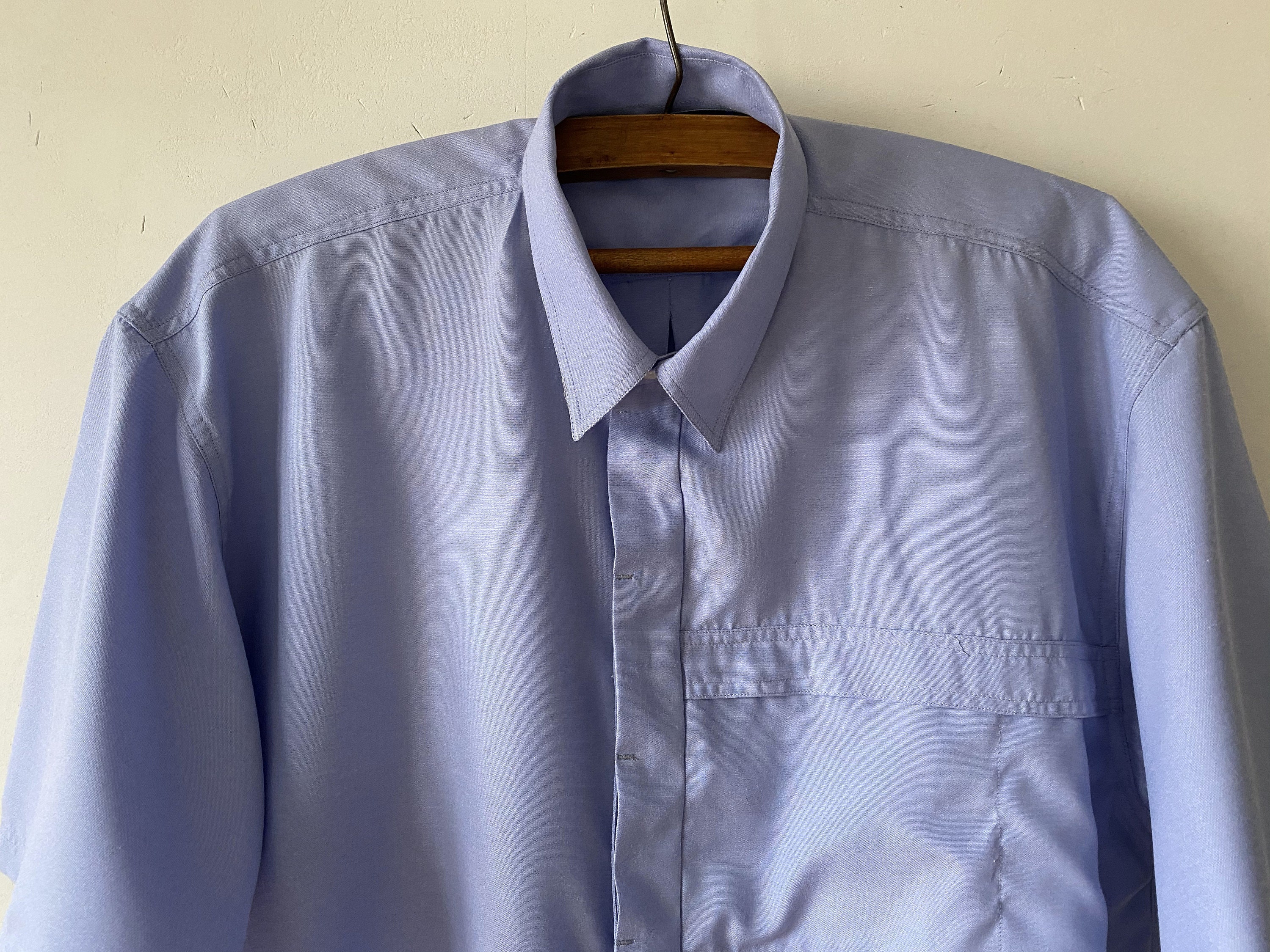 Light Blue Work Uniform Shirt Mens Workwear Blue Uniform Shirt | Etsy