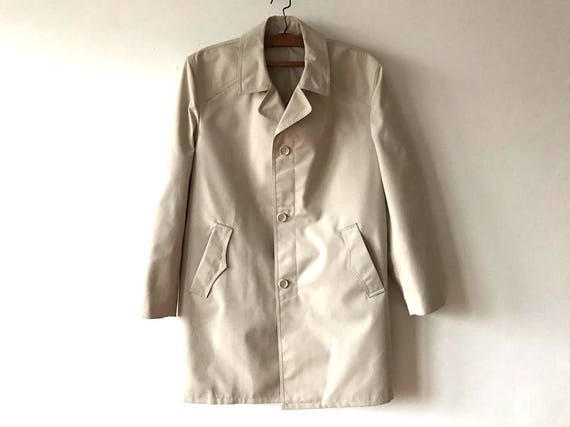 Light Beige Men's Trenchcoat Khaki Brown Men's Tr… - image 2