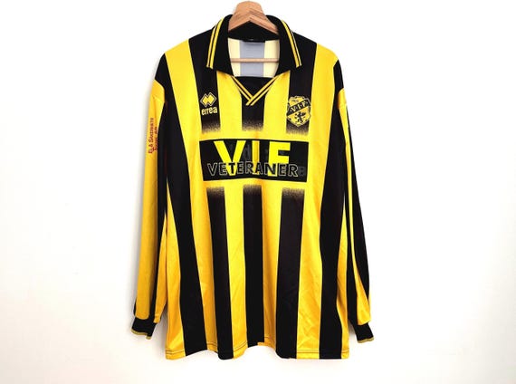 ヴィンテージ エレア サッカー ジャージ XXL: イエロー ブラック