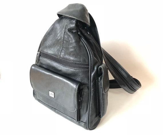 real leather backpack