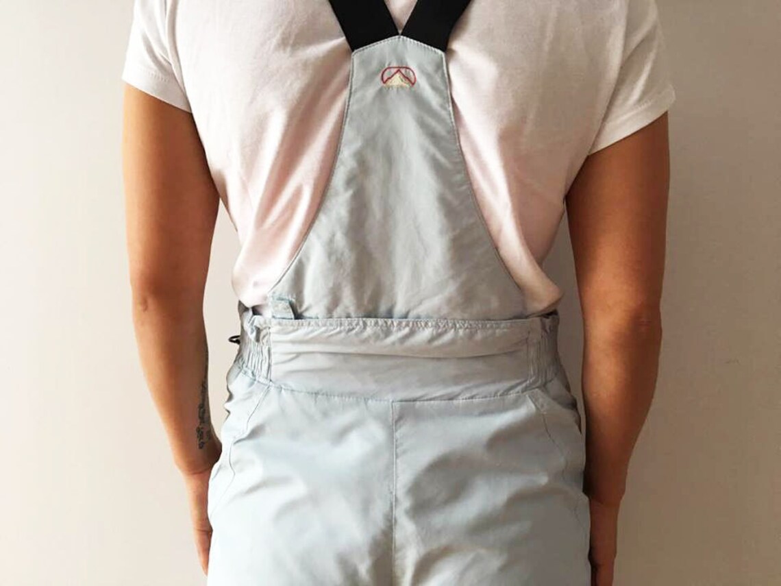 Light Blue Ski Pants One Piece Ski Suit Blue Ski Pants Snowsuit Hipster