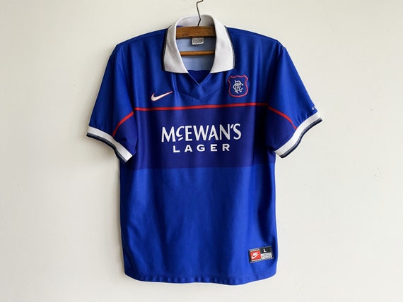 Glasgow Rangers 1997-99 Jersey Vintage 90s Blue Nike Etsy