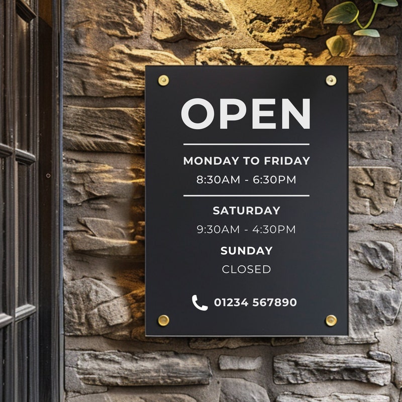 Office Timing Sign Office Hours Signs - Etsy