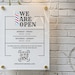 Personalised Acrylic Business Hours Sign, Shop Opening Times, QR Code ...