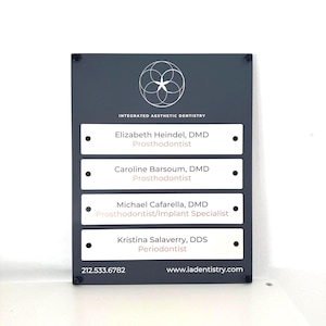 Acrylic Building Directory Sign | Business Registry Sign | Business ...