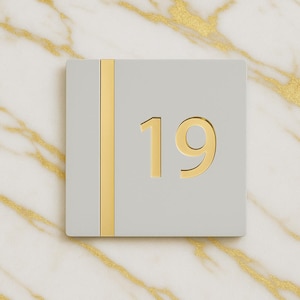 House Number Sign, House Sign, Number for House,  House Name Sign, Name Sign for House, Modern House Sign, Acrylic Sign, Minimalist Sign,