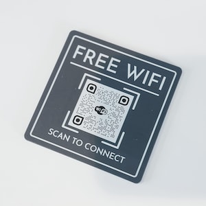 Código QR personalizado / Placa con número de menú de mesa / Código para pedir comida y bebida / Disco de servicio a la habitación / Menú del restaurante / Etiqueta para taquilla de mesa / QR de WiFi
