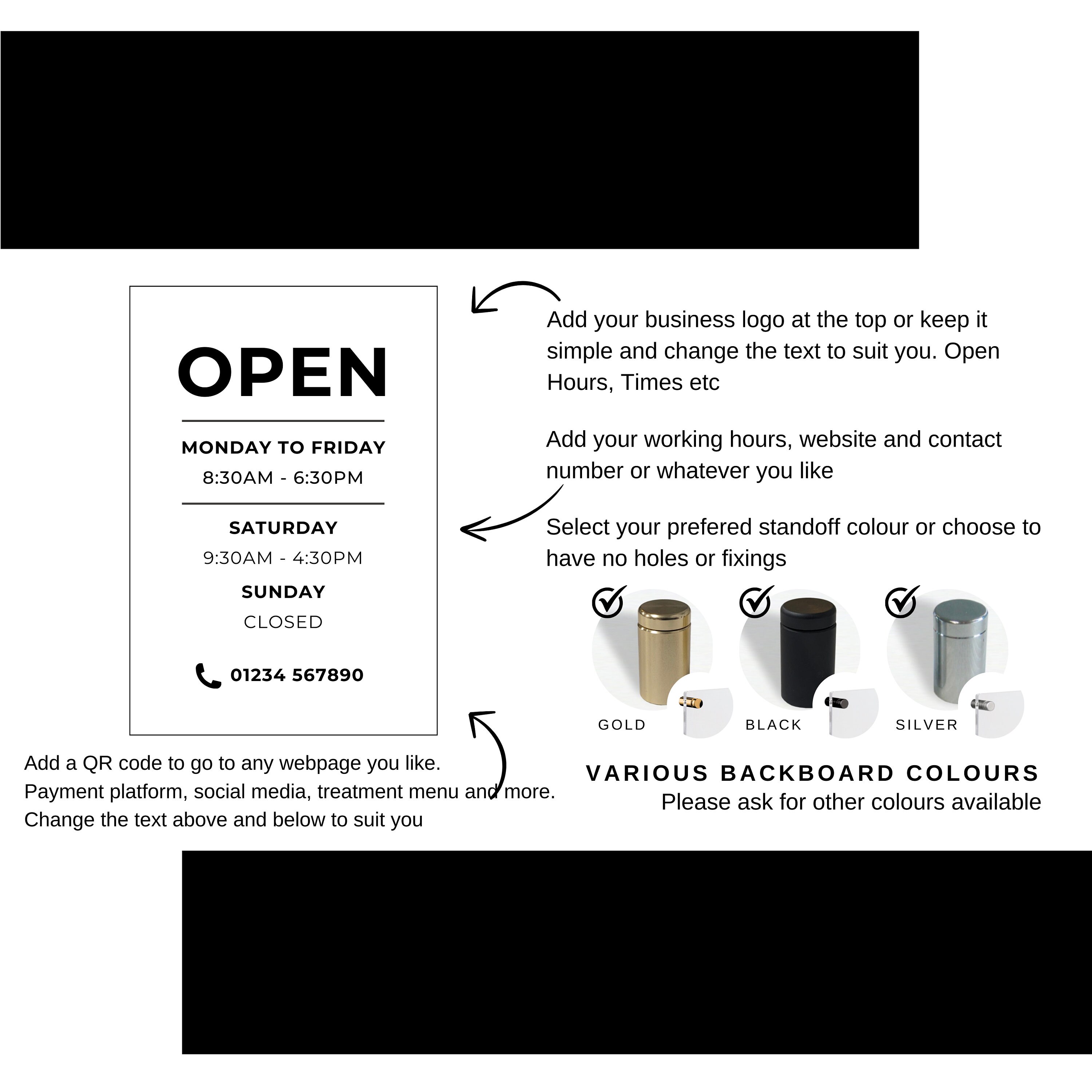 Juul Starter Kit Circle K Price Professional Acrylic Business Hours Sign,  Personalised Shop Opening Times, QR