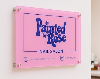 Waterproof Personalised Acrylic Sign Business Plaque Board Any Text Printed QR Code Plaque House Number Printed Logo Custom Address Signage