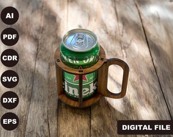 BEER CAN HOLDER laser cut file